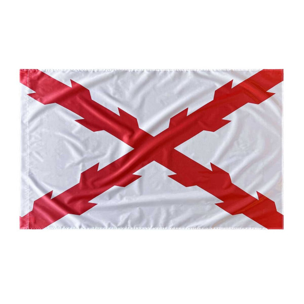Bandera borgoña raso 150x90 blanca/roja
