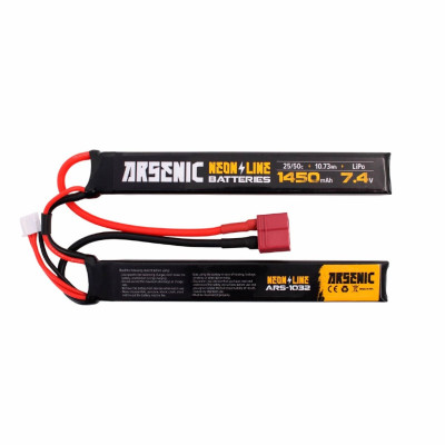 Bateria 7,4v 1450mah 2 stick 25C T-dean Arsenic