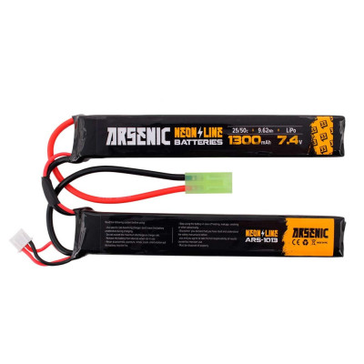Bateria 7,4v 1300mah 25C 2 stick