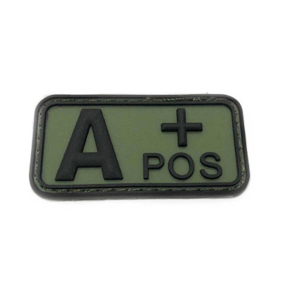 Parche grupo sanguineo A+ verde
