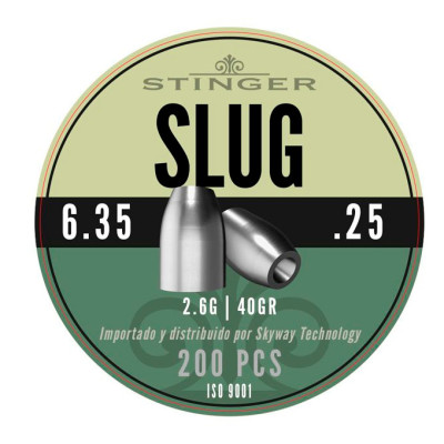 SLUG 6,35mm 2,6grs 200 uds STINGER
