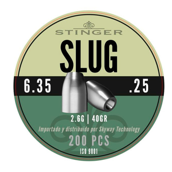 SLUG 6,35mm 2,6grs 200 uds STINGER
