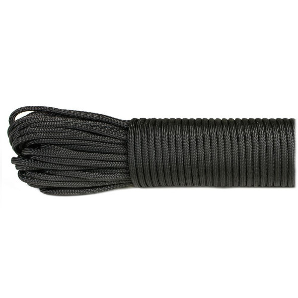 Paracord type III 550 negro 30m