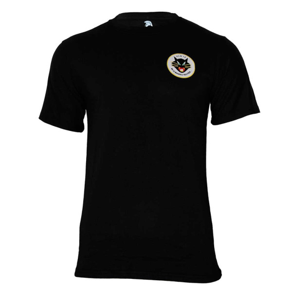 Camiseta negra ALA 12 gato