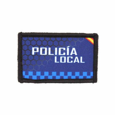 Parche policia local azul