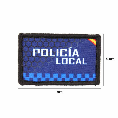 Parche policia local azul