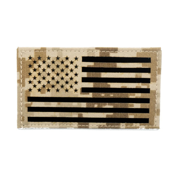 Parche bordado US flag izquierda AOR1