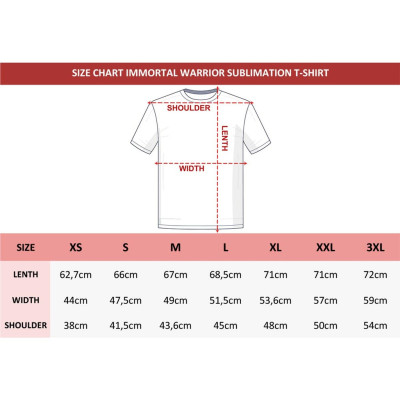 Camiseta immortal GEO sublimacion