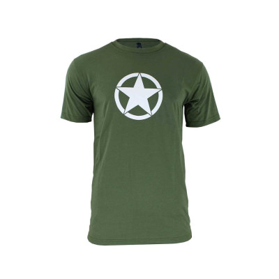 Camiseta verde estrella  circulo
