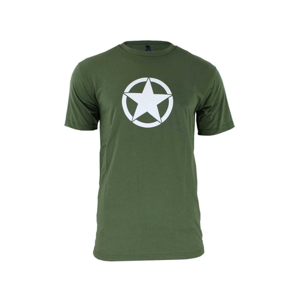 Camiseta verde estrella  circulo