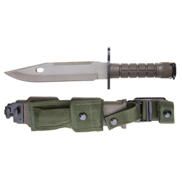 Bayoneta M9 con funda verde